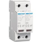 Hager - parafoudre 2 ples t2 tns / tt uc 275v in 5ka imax 15ka telesignalisation spb215r