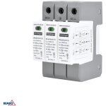 Parafoudre 3p schelinger - 12. 5ka - dc 1000v - classe t1 + t2 - rail din - ip20