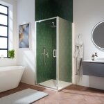 Cabine de douche 70x90 cm avec ouverture à charnière verre transparent 6mm avec traitement easy - clean ... Cabine de douche 70x90 cm avec ouverture à charnière verre transparent 6mm avec traitement easy - clean ...