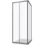 Cabine de douche extensible 70 - 90x70 - 90 cm avec profilés en aluminium anodisé verre moulé de 6mm ... Cabine de douche extensible 70 - 90x70 - 90 cm avec profilés en aluminium anodisé verre moulé de 6mm ...