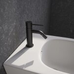 Parama - mitigeur bidet sans vidange en laiton noir mat mod. katharine