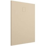 Parama - receveur de douche rectangulaire 70x90 cm en smc couleur ivoire effet pierre d�coupable et antid�rapa ...