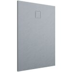 Parama - receveur de douche rectangulaire 80x90 cm en smc couleur gris effet pierre d�coupable et antid�rapant ...