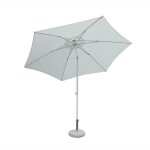 Gardeness - parapluie de jardin avec mt de ple pliant white - white