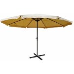 Hhg - jamais utilis] parasol aluminium meran pro  5m avec volant, crme
