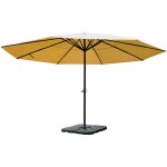 Hhg - jamais utilis] parasol en aluminium meran pro, gastronomie, march, sans volant,  5m, crme avec ...
