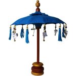 Ancient wisdom - parasol bali home decor - coton - turquoise - 40cm - vendu par 1