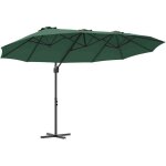 Parasol cantilever de jardin vert 372 x 198 x 243 cm vidaxl