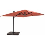 Parasol d�port� 4x3 m inclinable + 4 dalles � lester terracotta