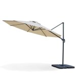 Kz garden - parasol déporté jardin Ø350 cm - rotatif 360°, toile polyester - parasol de terrasse, balcon, ... Kz garden - parasol déporté jardin Ø350 cm - rotatif 360°, toile polyester - parasol de terrasse, balcon, ...
