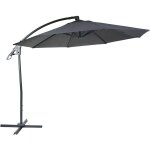 Hhg - jamais utilis] parasol dport de luxe 995,  3m, anthracite sans pied