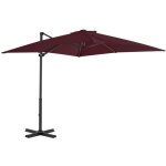 The living store - parasol de jardin en porte -  - faux avec mt en aluminium - parasol de jardin - ...
