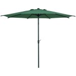 Parasol droit rond inclinable loompa 3m vert olive - hesp�ride