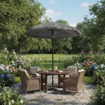 Parasol inclinable 180 cm, protection upf 50 + , hauteur ajustable, pour plage, terrasse, balcon, sac ...