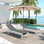 Modfu - parasol de jardin 14, 8 pieds avec manivelle et tête inclinable pour piscine / jardin / pavillon, ... Modfu - parasol de jardin 14, 8 pieds avec manivelle et tête inclinable pour piscine / jardin / pavillon, ...