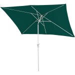 Parasol de jardin 2x3m rectangulaire inclinable polyester / aluminium protection uv 50 + vert 040008027 ... Parasol de jardin 2x3m rectangulaire inclinable polyester / aluminium protection uv 50 + vert 040008027 ...