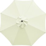Parasol de jardin 3. 0m dessus de parapluie de remplacement pour 8bras, toile de rechange housse de parapluie, ...