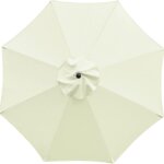 Parasol de jardin 3. 0m dessus de parapluie de remplacement pour 8bras, toile de rechange housse de parapluie, ...