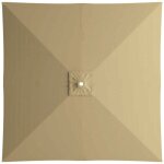 Parasol de jardin carr en polyester, auvent de remplacement pour parasol de march de 2 m, auvent de ...