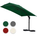 Parasol jardin dport, parasol parapluie - alu - 360 rotatif - 3 x 3 m - vert - swanew