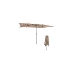 Parasol rectangulaire 430x260cm, grand parasol de jardin extrieur, parasol double, pied non inclus, ...