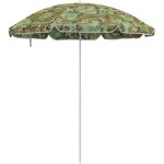 Parasol de jardin?parasol de plage vert 206 x 206 x 212 cm polyester et m�tal cfw75532