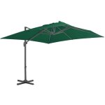 Torana - parasol dport avec mt en aluminium vert 300x300 cm