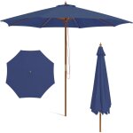 Parasol de jardin rond 3m en bois, parasol droit avec 8 baleines en bambou, 3 hauteurs réglables, mât ... Parasol de jardin rond 3m en bois, parasol droit avec 8 baleines en bambou, 3 hauteurs réglables, mât ...