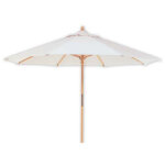 Parasol de jardin rond avec poteau en bois � 300 cm