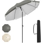Parasol de jardin woltu, parasol inclinable �175 cm, hauteur r�glable, en tissu anti - uv � upf 50 + ...
