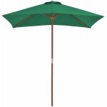 The living store - inlife parasol avec mât en bois 150 x 200 cm vert The living store - inlife parasol avec mât en bois 150 x 200 cm vert