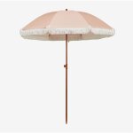 Sklum - parasol miska 175 cm en tissu et acier rose quartz
