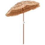 Northix - parasol de plage hawaien avec sac de transport et parasol de table inclinable 175 cm
