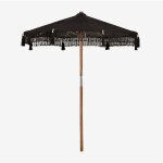Sklum - parasol tongariki en teck et coton �220 cm