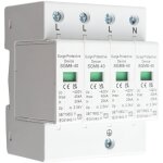 Parasurtenseur domestique, dispositif de protection contre les surtensions enfichable 4p 40ka protecteur ...