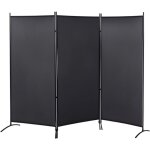 Paravent 3 panneaux dim. 2, 53l x 0, 5l x 1, 82h m store lat�ral brise - vue paravent sur pied s�parateur ...