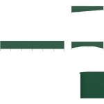 Paravent 6 panneaux tissu 800 x 160 cm vert - parasol - pare - brise - Écran d'intimité - protection ... Paravent 6 panneaux tissu 800 x 160 cm vert - parasol - pare - brise - Écran d'intimité - protection ...