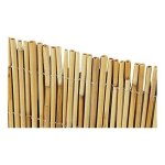 Paravent arella 1x3 mt en cannes de bambou 4 - 5 mm attache'es avec du fil de nylon pour jardin exte'rieur ...