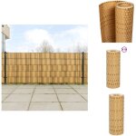 Paravents de balcon 10 pcs marron clair 255x19cm résine tressée - pare - vue balcon - clôture decorative ... Paravents de balcon 10 pcs marron clair 255x19cm résine tressée - pare - vue balcon - clôture decorative ...