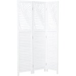 Décoshop26 - paravent en bois blanc à 3 panneaux 170x120 idéal pour séparer et décorer votre espace par06097 ... Décoshop26 - paravent en bois blanc à 3 panneaux 170x120 idéal pour séparer et décorer votre espace par06097 ...