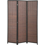 Paravent en bois homcom 3 panneaux 135 x 180 cm s�parateur de pi�ce closion de s�paration pliable pour ...