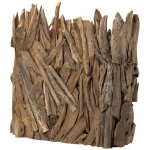 Paravent en bois de teck naturel 120 x 60 x 120 cm