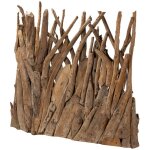 Paravent en bois de teck naturel 120 x 72 x 140 cm