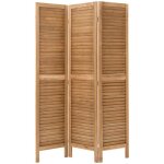 Atmosphera - paravent camila marron 120x2cm crateur d'intrieur