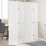 Maisonchic - paravent, cloison de séparation 4 panneaux blanc bois de paulownia massif fr665106 design ... Maisonchic - paravent, cloison de séparation 4 panneaux blanc bois de paulownia massif fr665106 design ...