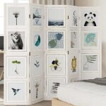 Maisonchic - paravent, cloison de séparation 5 panneaux blanc bois de paulownia massif fr307138 design ... Maisonchic - paravent, cloison de séparation 5 panneaux blanc bois de paulownia massif fr307138 design ...