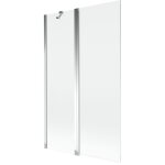 Paravent de douche mexen mist � 2 panneaux 110 x 150 cm, transparent, chrome - 8a9 - 110 - 011 - 01 - ...