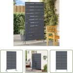 Paravent ext�rieur - �cran de confidentialit� anthracite 100 x 50 x 180 cm acier