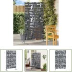 Paravent ext�rieur - �cran de confidentialit� anthracite 100 x 50 x 180 cm acier