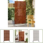 Paravent ext�rieur - �cran de confidentialit� gris 100 x 50 x 180 cm acier